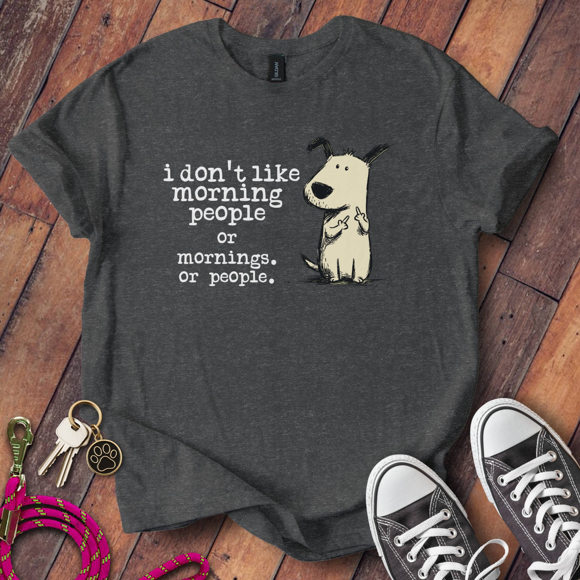 I Don't Like Morning People Or People T-Shirt product