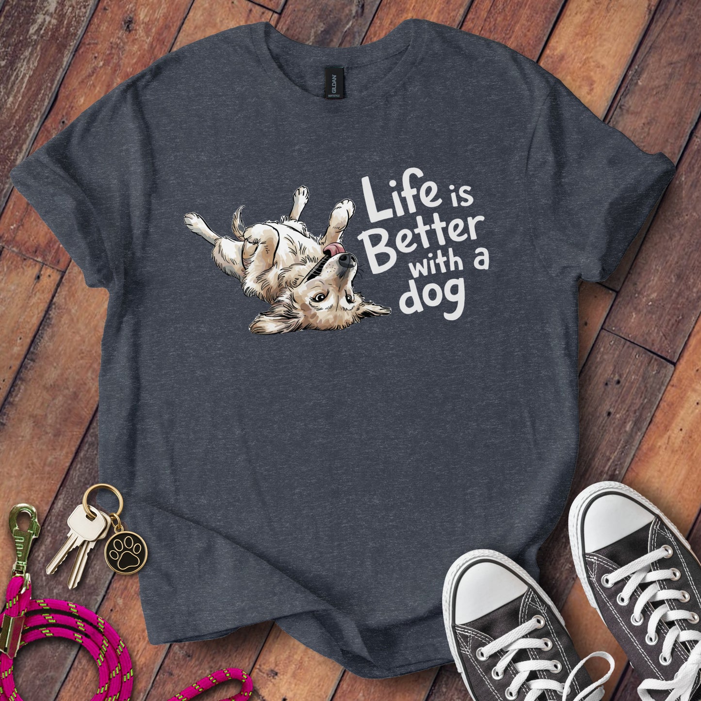 Life is Better with a Dog T-shirt product
