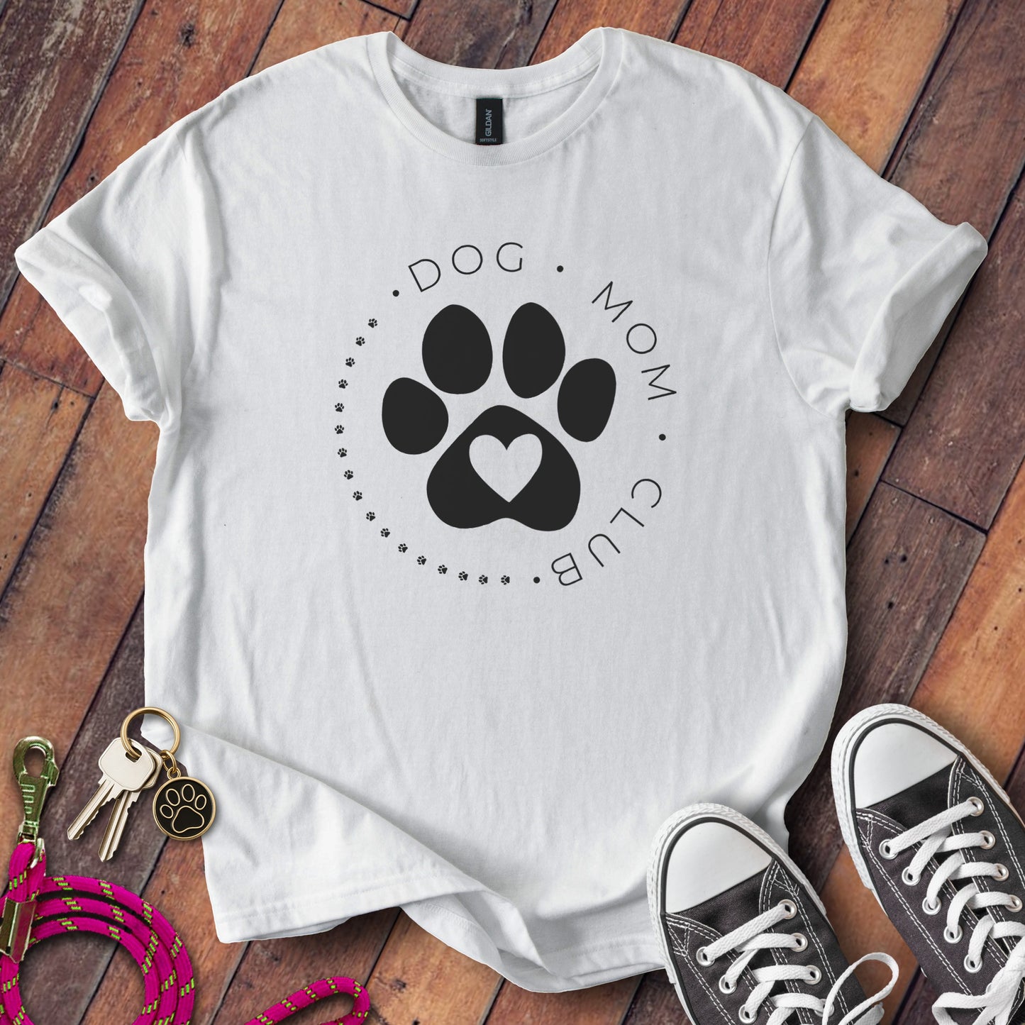Cute Dog Mom Club Paw Print Graphic Tee product