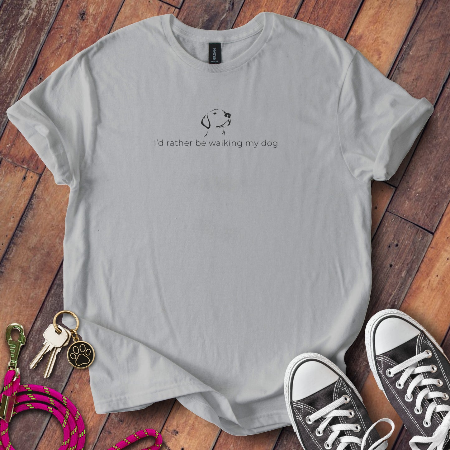 I'd Rather be Walking My Dog Graphic T-Shirt product type