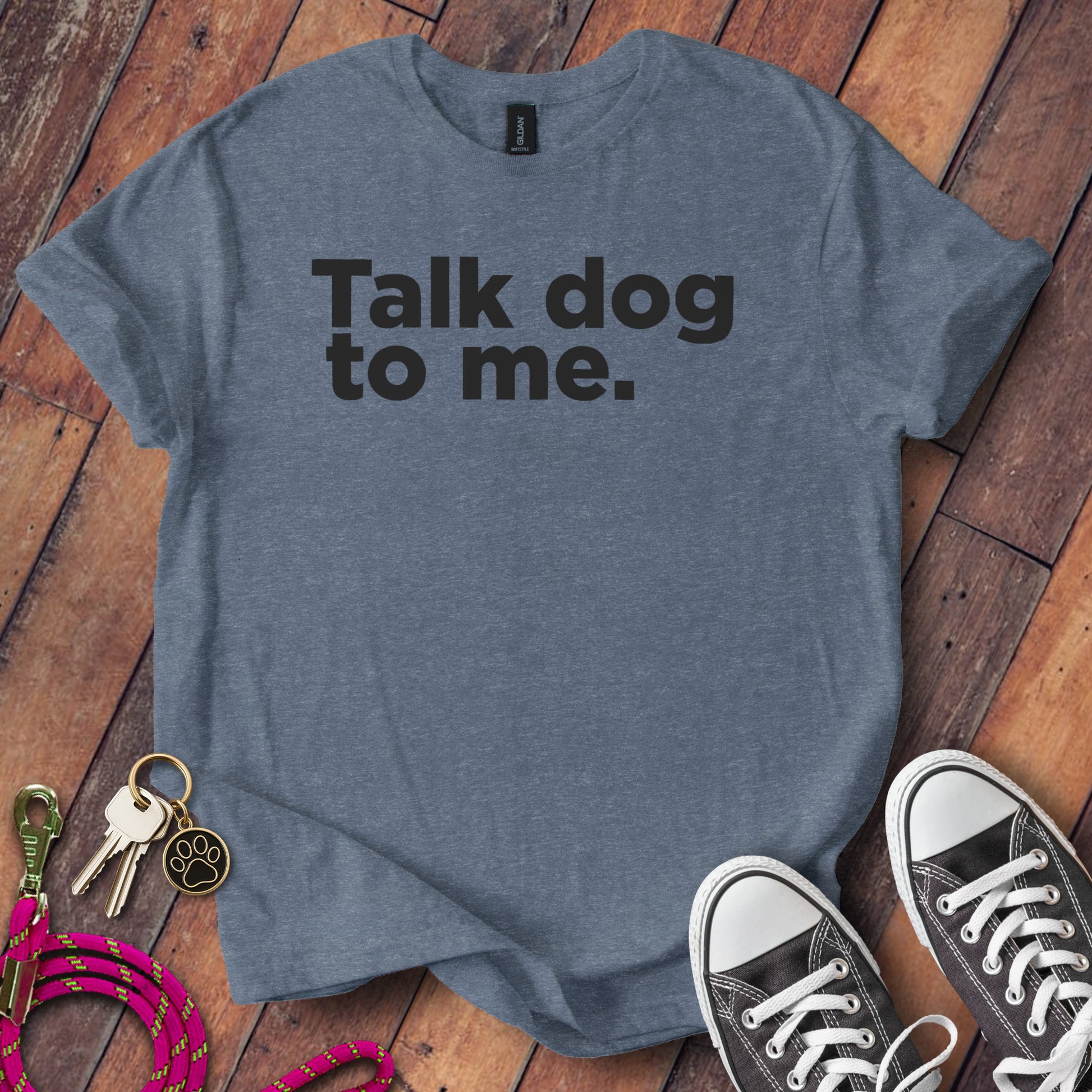 Talk Dog to Me Bold Print Statement T-shirt product