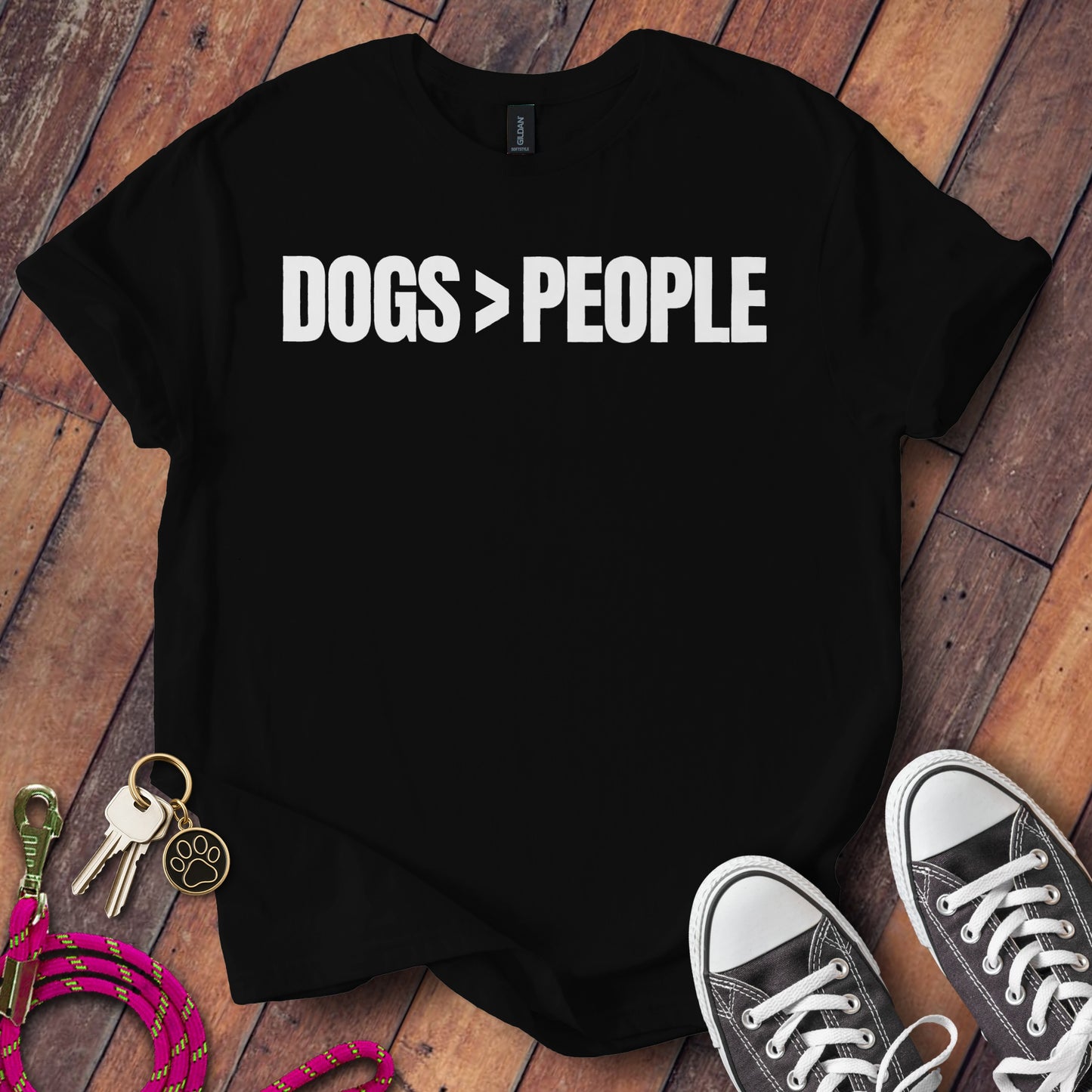 Dogs Greater Than People Printed T-shirt product type