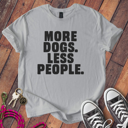 More Dogs Less People Graphic Statement T-Shirt product type