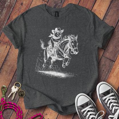 Cartoon Cowboy Riding Horse Graphic Tee product type