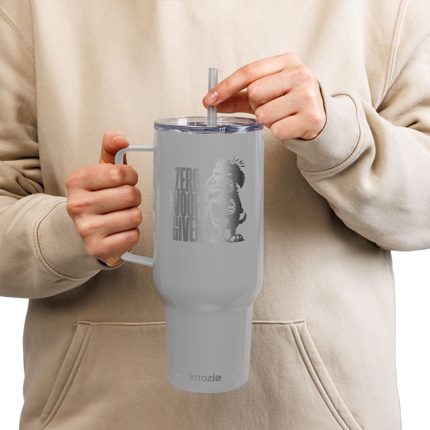Zero Woofs Given 40oz Engraved Tumbler