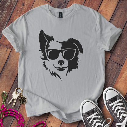 Stylish Cool Dog Wearing Glasses Graphic T-shirt product