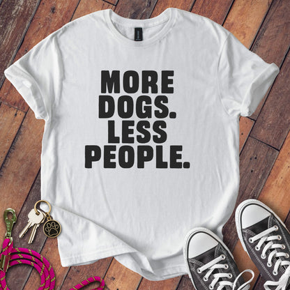 More Dogs Less People Letter Print Shirt product