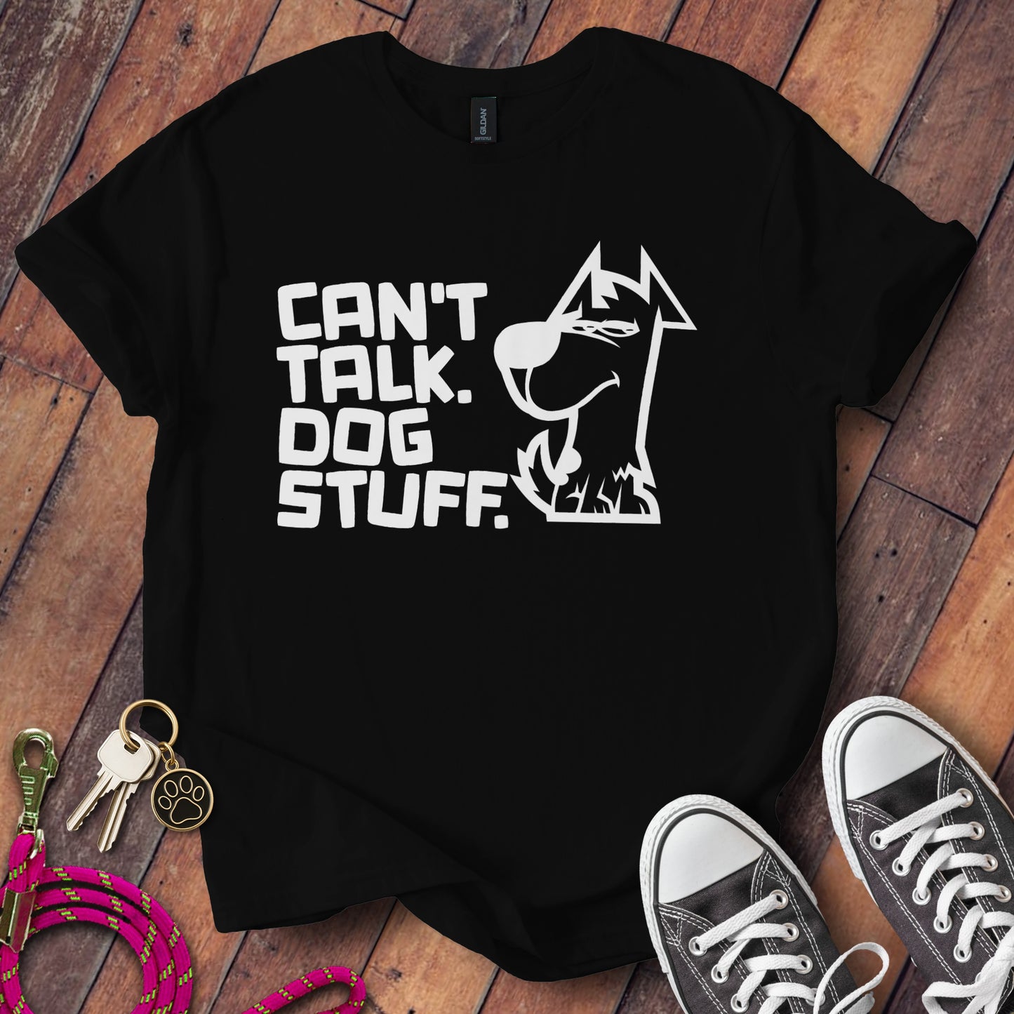 Can't Talk Dog Stuff Graphic T-shirt product