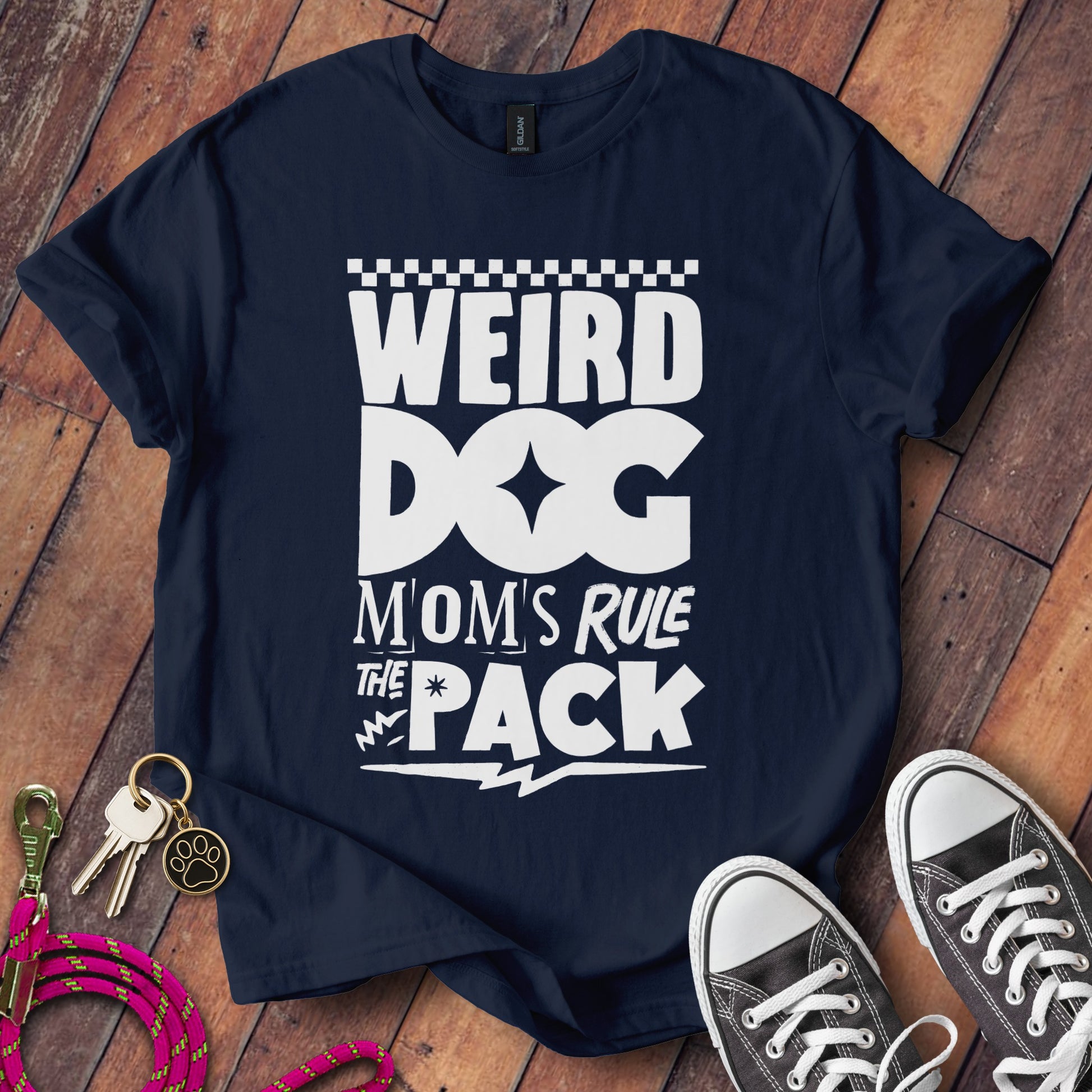 Weird Dog Moms Rule The Pack T-Shirt product type