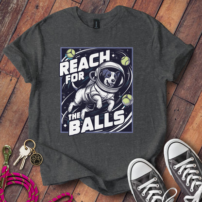 Reach for the Balls Space Dog Graphic T-Shirt product type