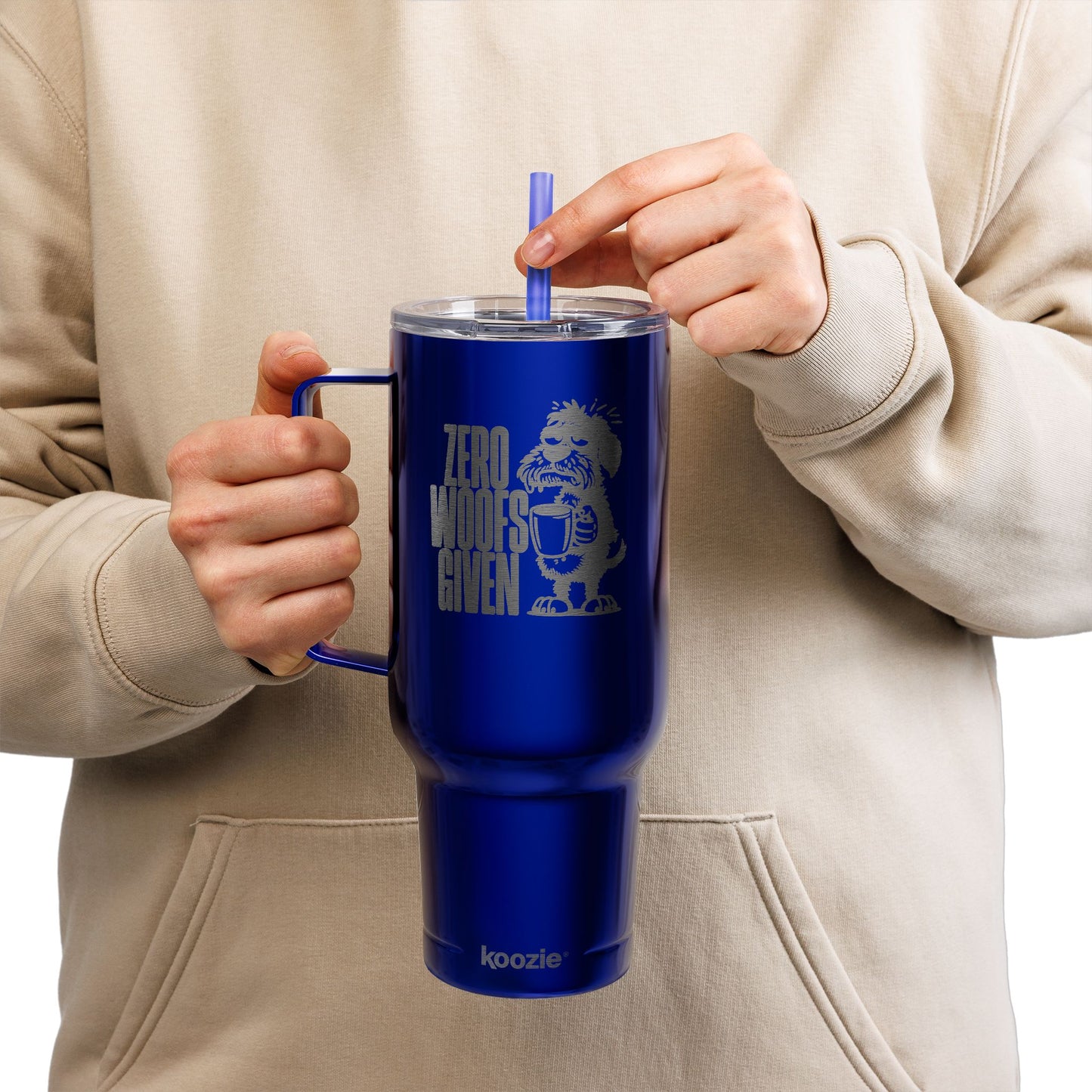Zero Woofs Given 40oz Engraved Tumbler