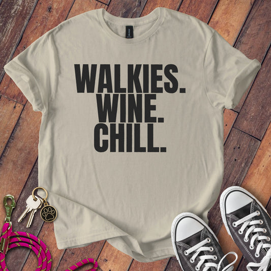 Walkies Wine Chill Graphic Print Casual T-shirt Product