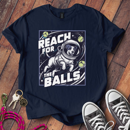 Reach For The Balls Astronaut Dog T-Shirt Product Type