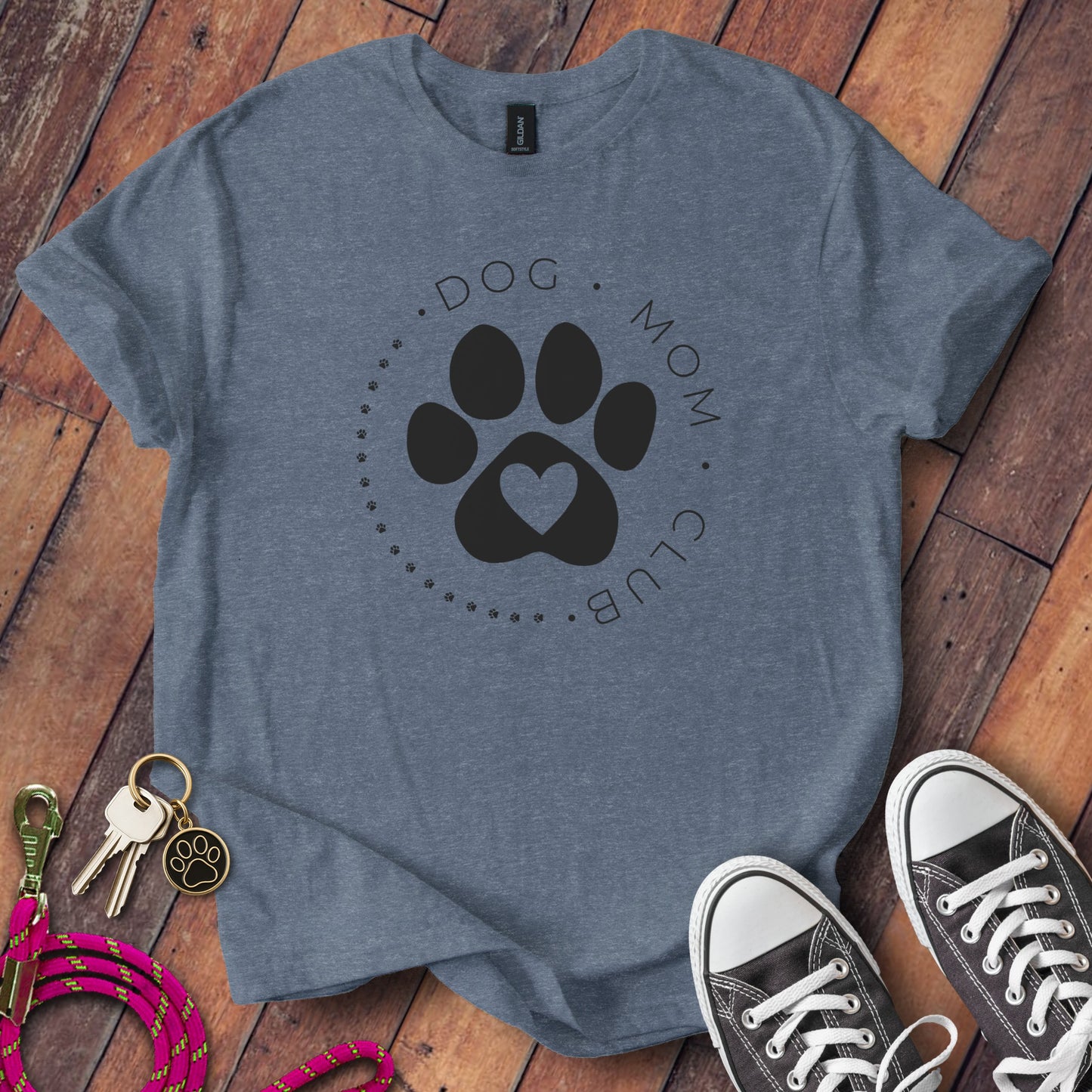 Dog Mom Club Paw Print Graphic Tee product