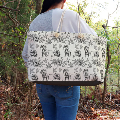 Personalized Dog Toile Travel Bag