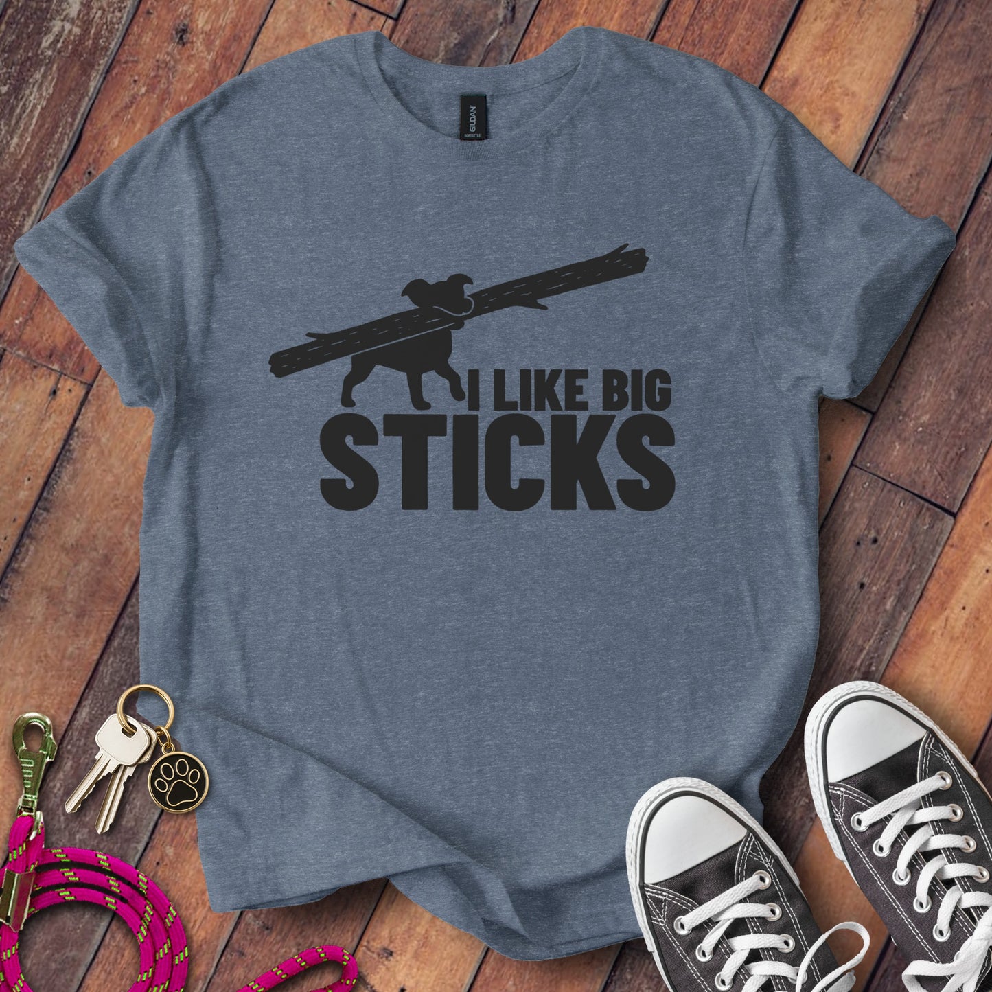 I Like Big Sticks Funny Dog Lover Unisex T-shirt product type