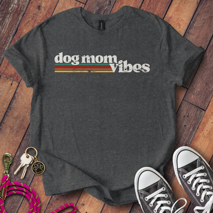 dog mom vibes graphic t-shirt product type