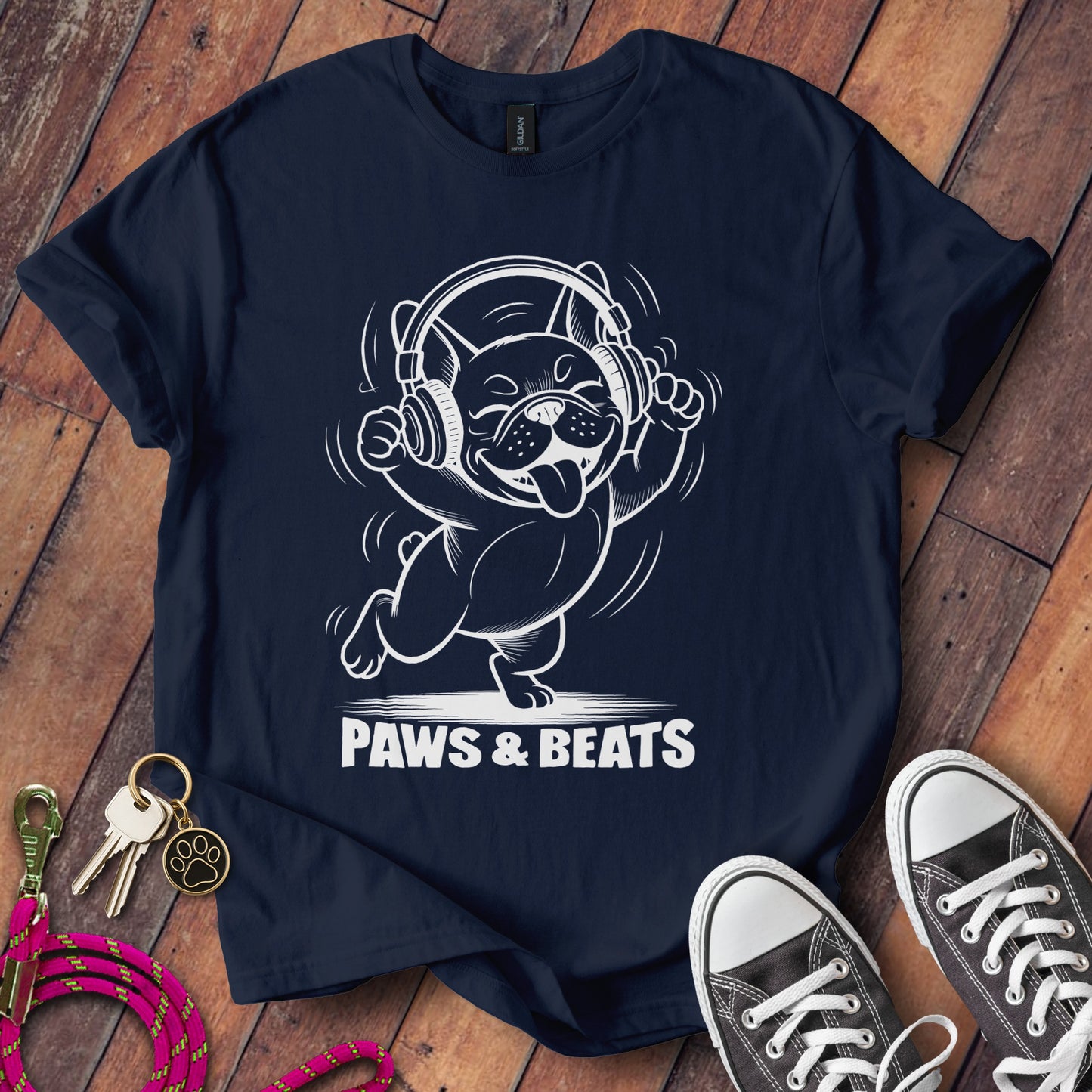 Groovy Paws and Beats Music Enthusiast T-shirt product