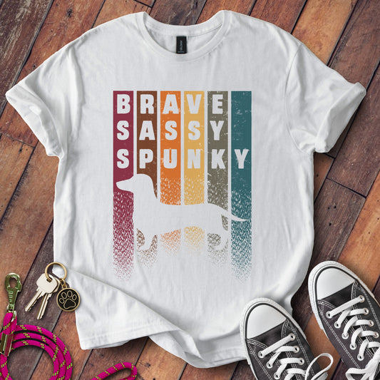 Brave Sassy Spunky Graphic White T-shirt product type