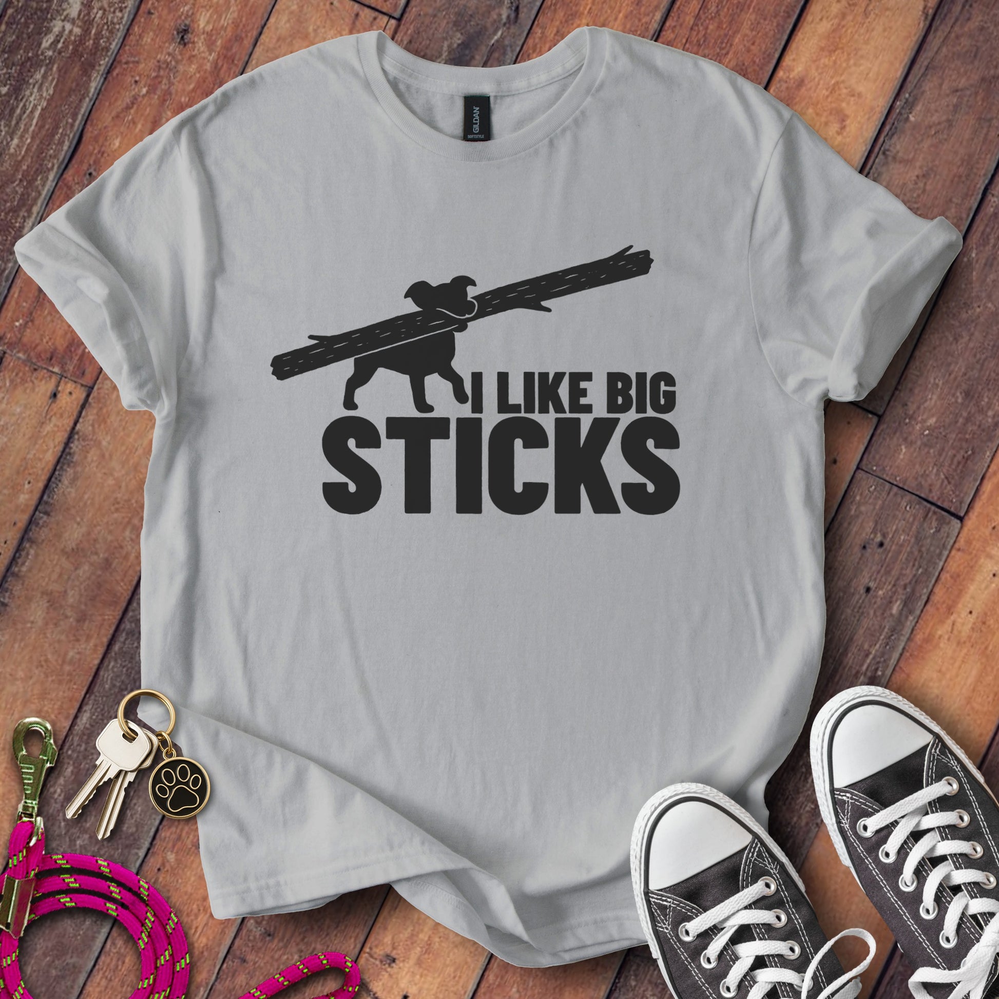I Like Big Sticks Funny Dog Lover Unisex T-Shirt product