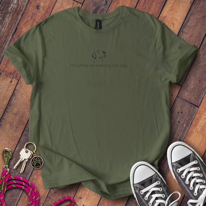 I'd Rather Be Walking My Dog Graphic Tee product