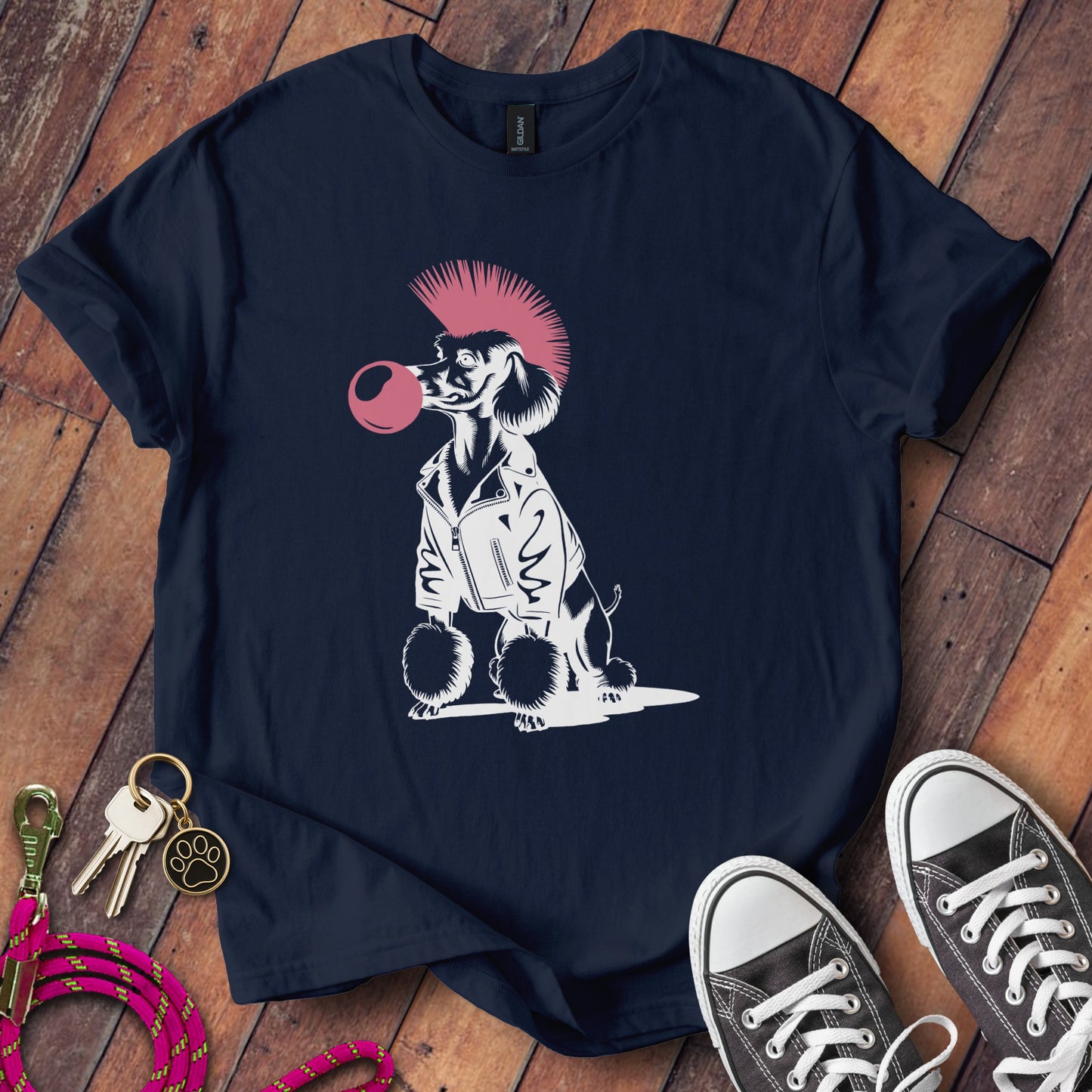 Punk Dog Graphic Design T-shirt Apparel Product Type