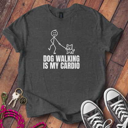 Dog Walking Is My Cardio Graphic T-Shirt product