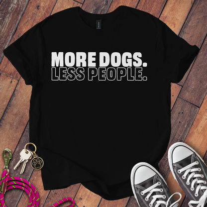 More Dogs Less People Graphic Short Sleeve T-Shirt product type