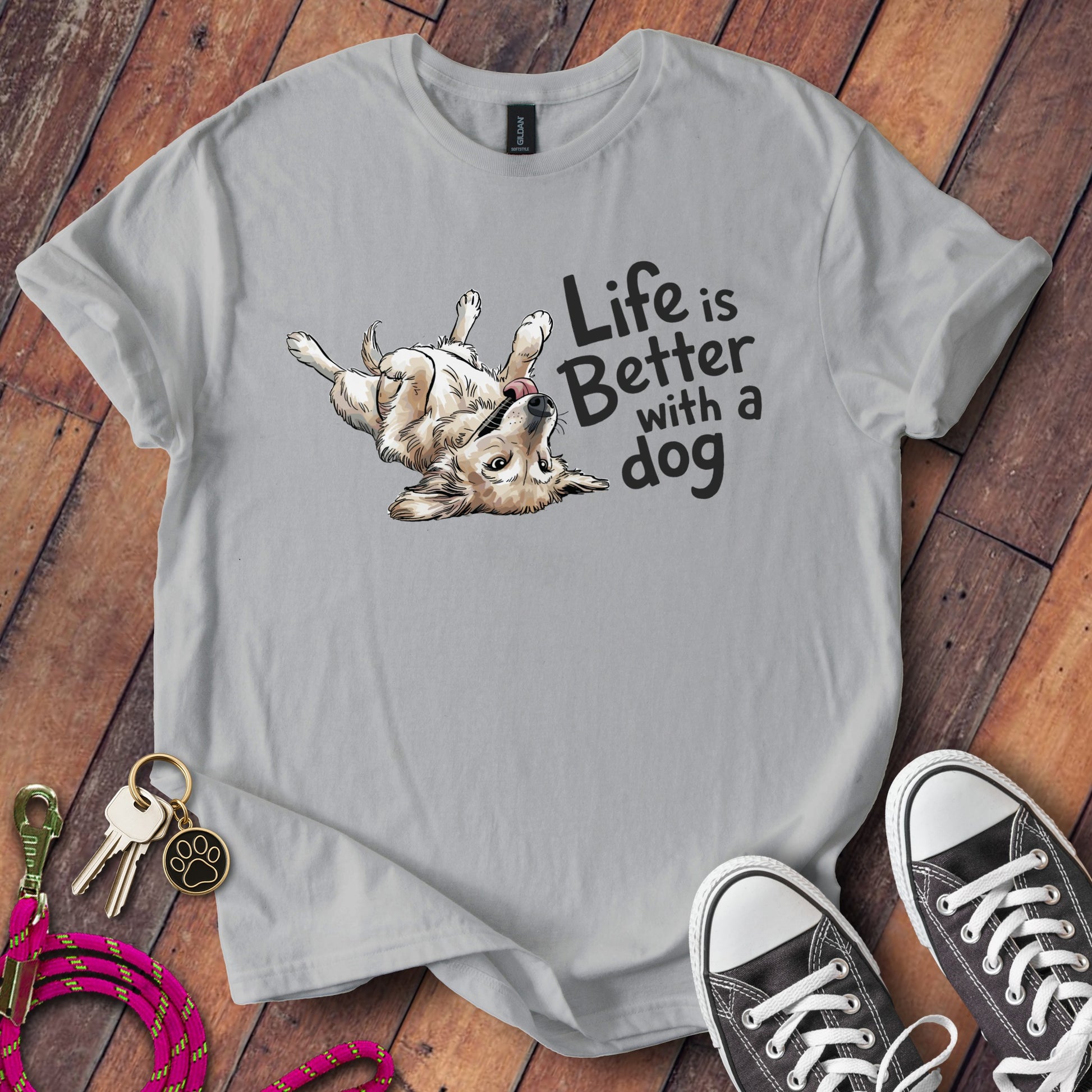 Life is Better with a Dog Graphic T-shirt product type