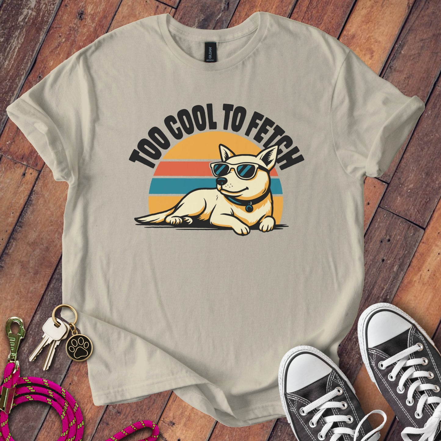 Too Cool to Fetch Graphic T-shirt for Dog Lovers product