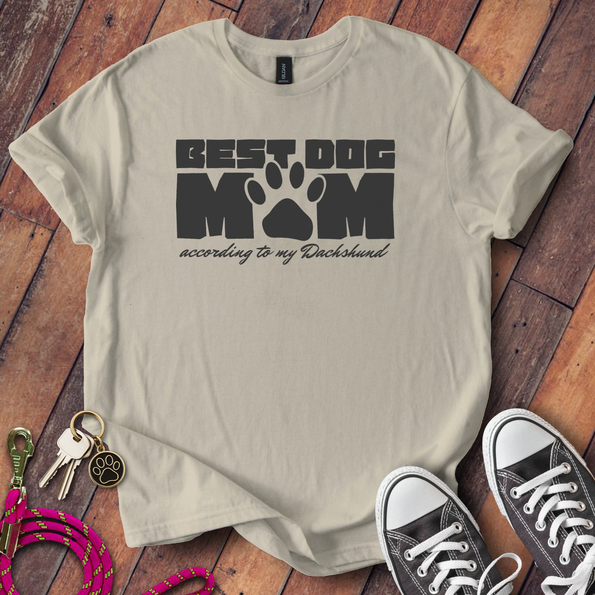 Best Dog Mom According To My Dachshund T-Shirt