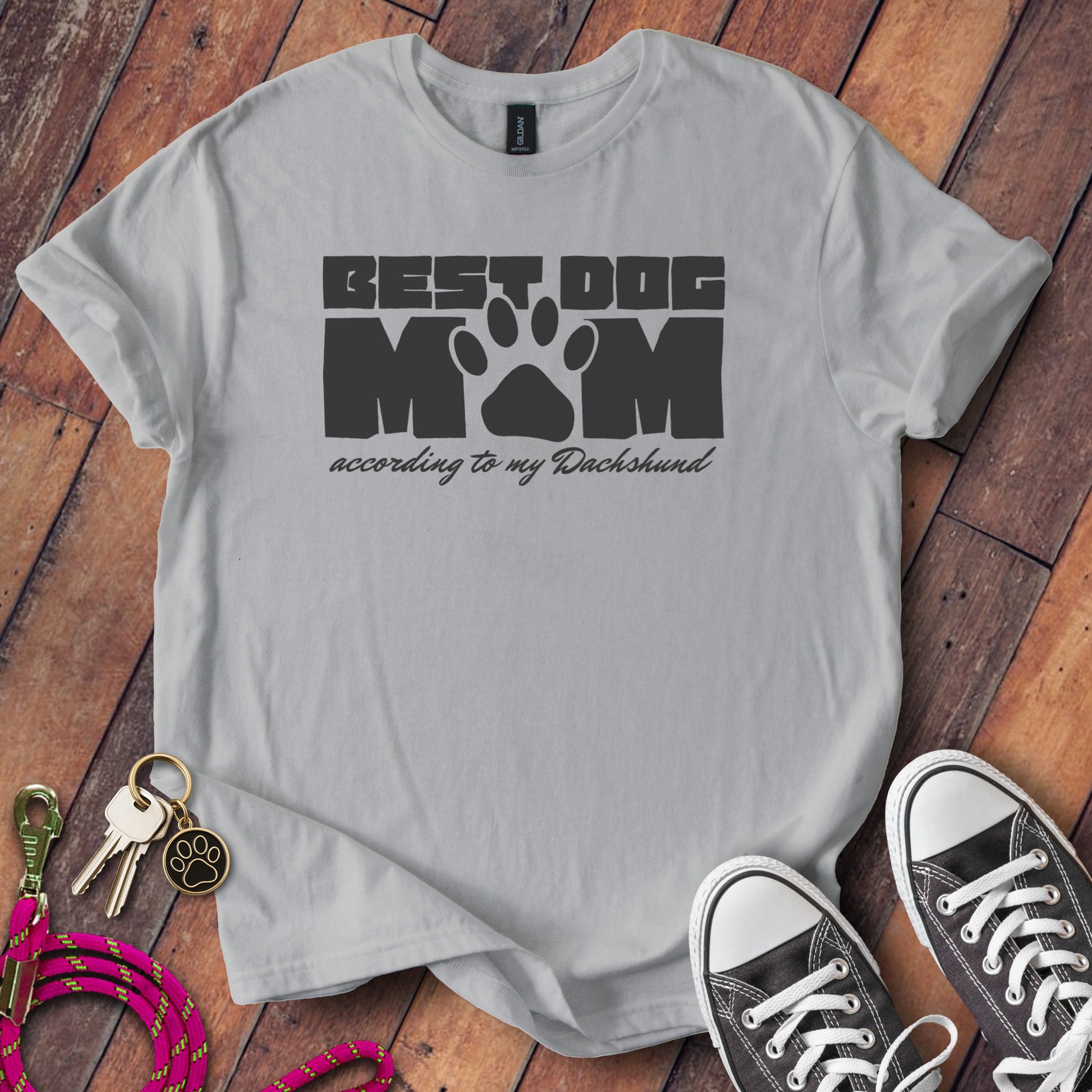 Best Dog Mom According To My Dachshund T-Shirt