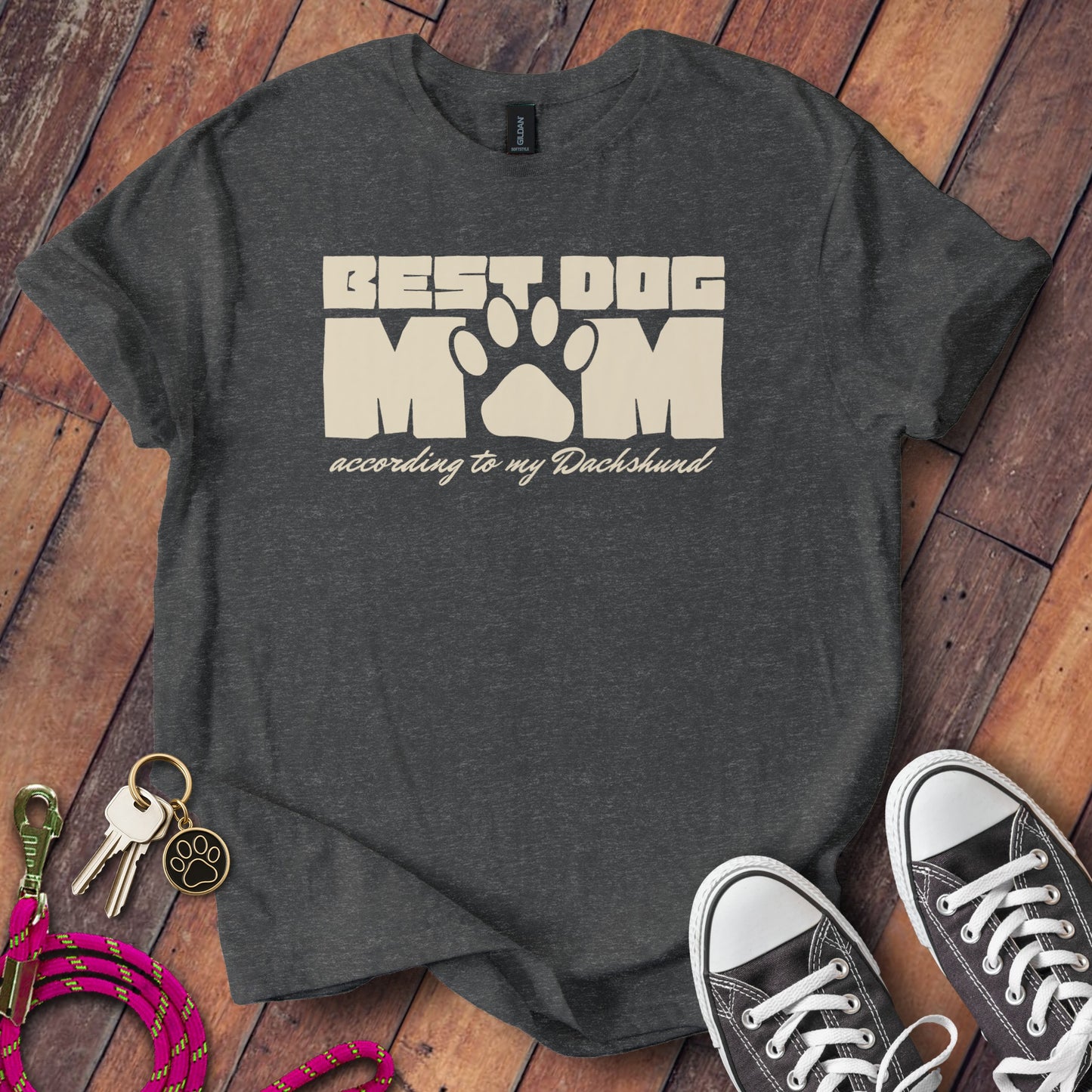Best Dog Mom According To My Dachshund T-Shirt