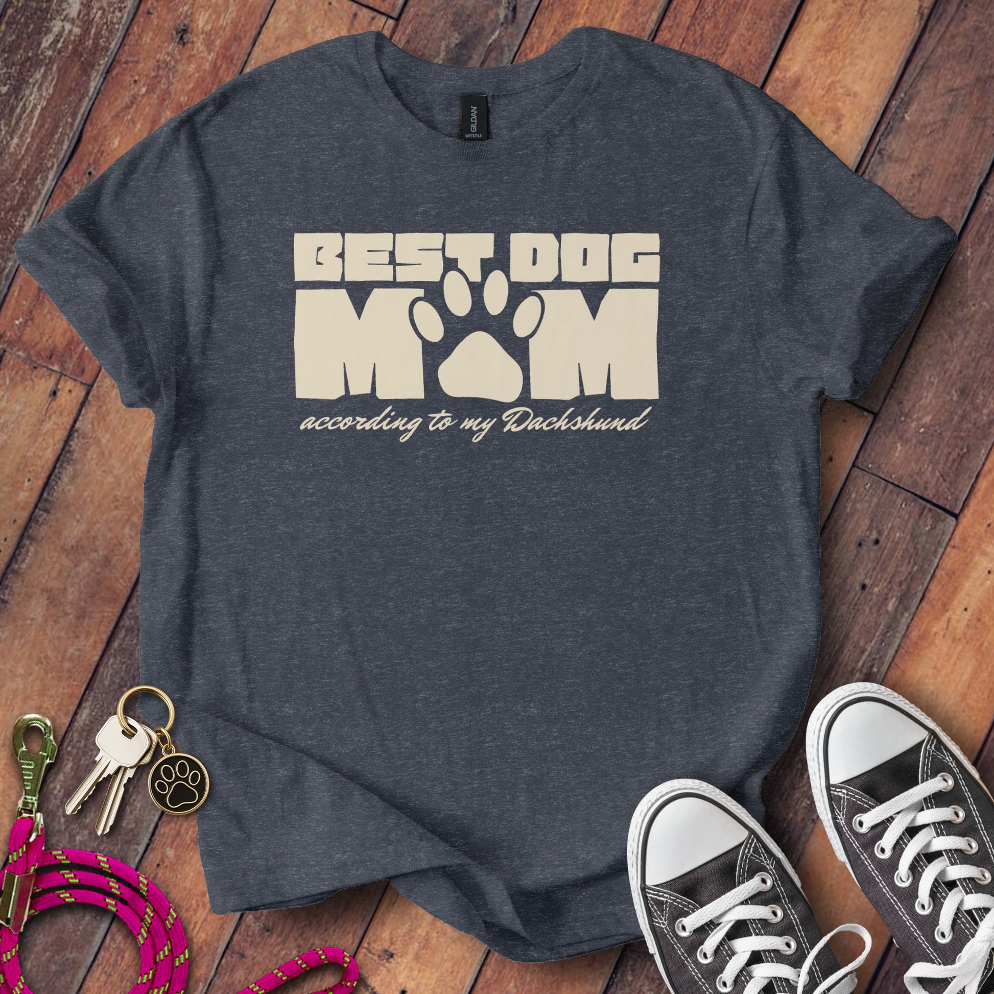 Best Dog Mom According To My Dachshund T-Shirt