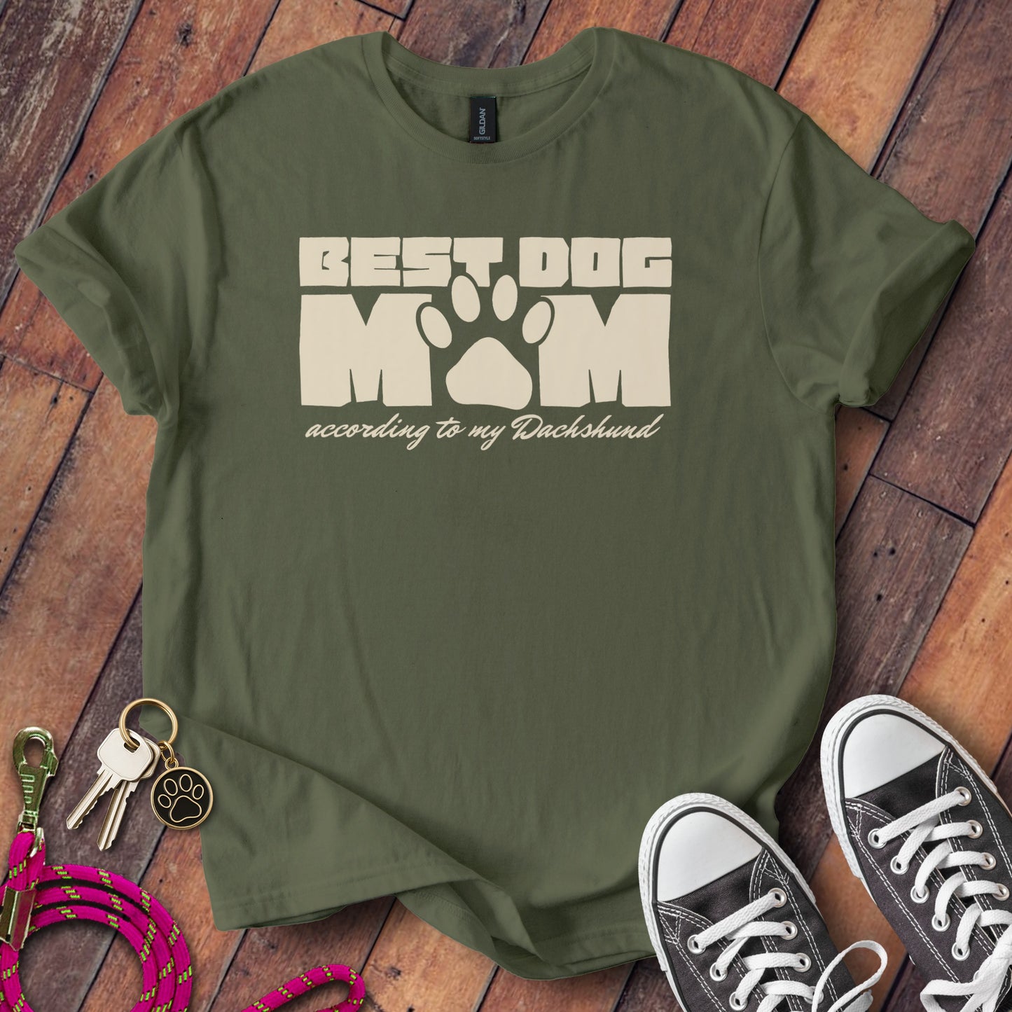 Best Dog Mom According To My Dachshund T-Shirt