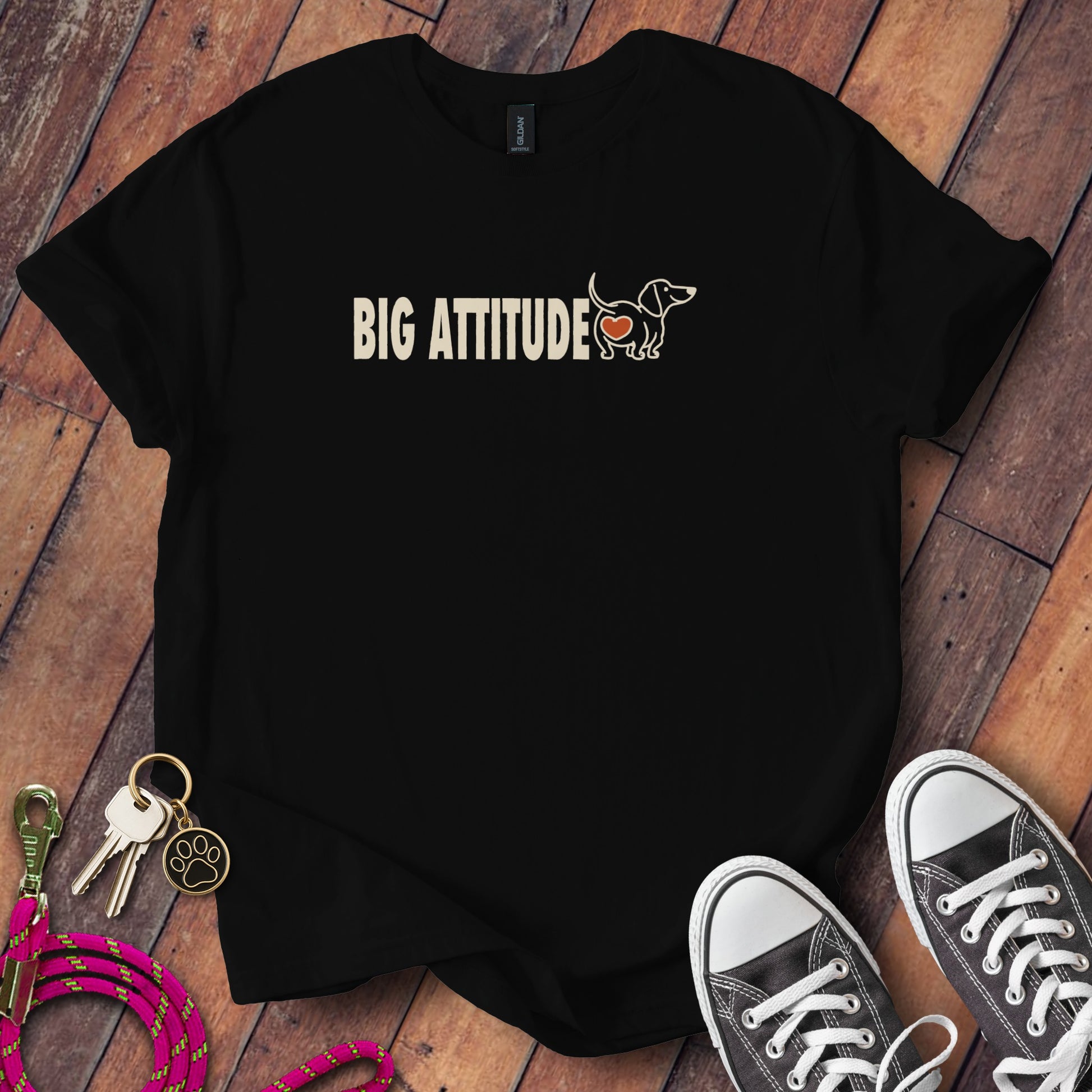 Big Attitude Dachshund T-Shirt