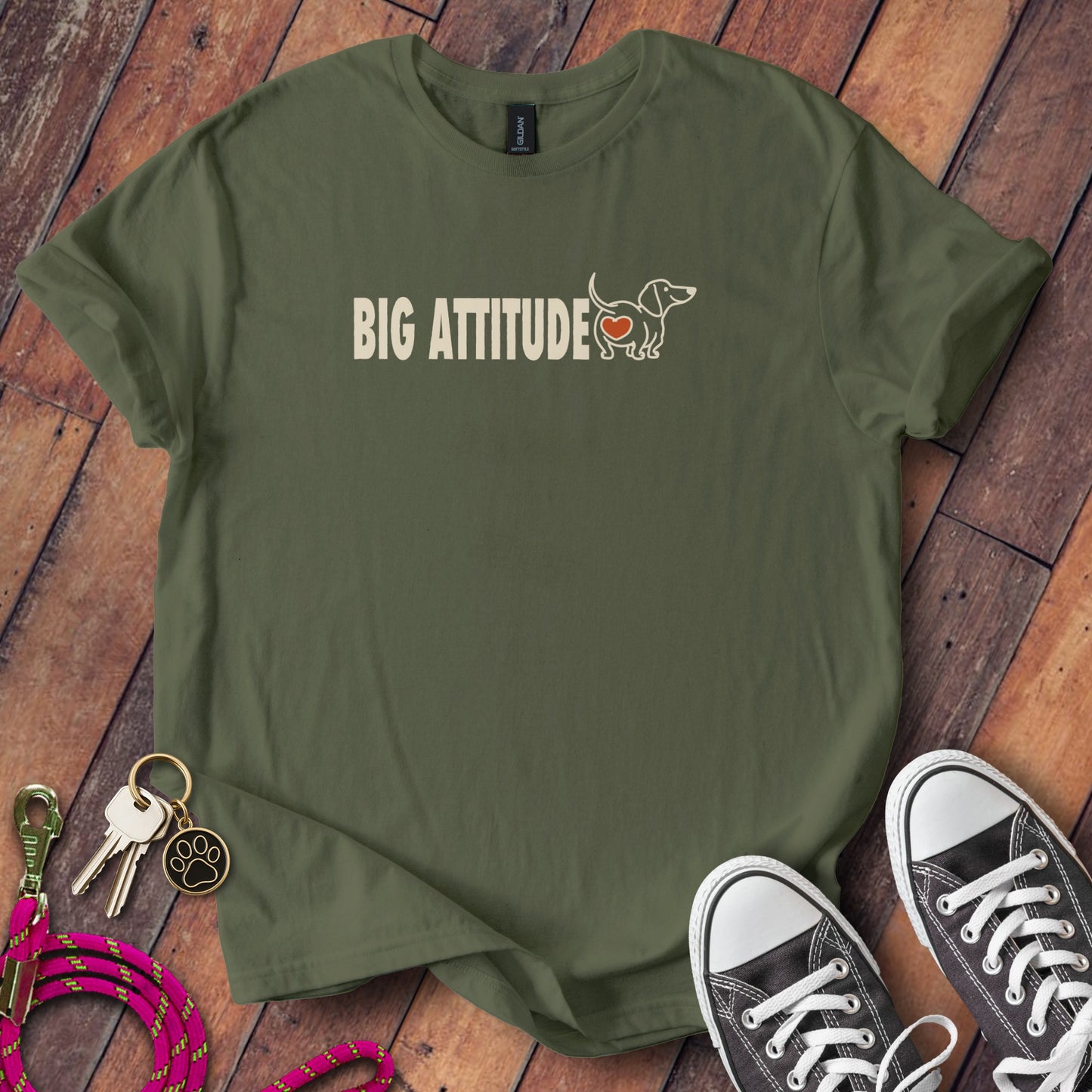Big Attitude Dachshund T-Shirt