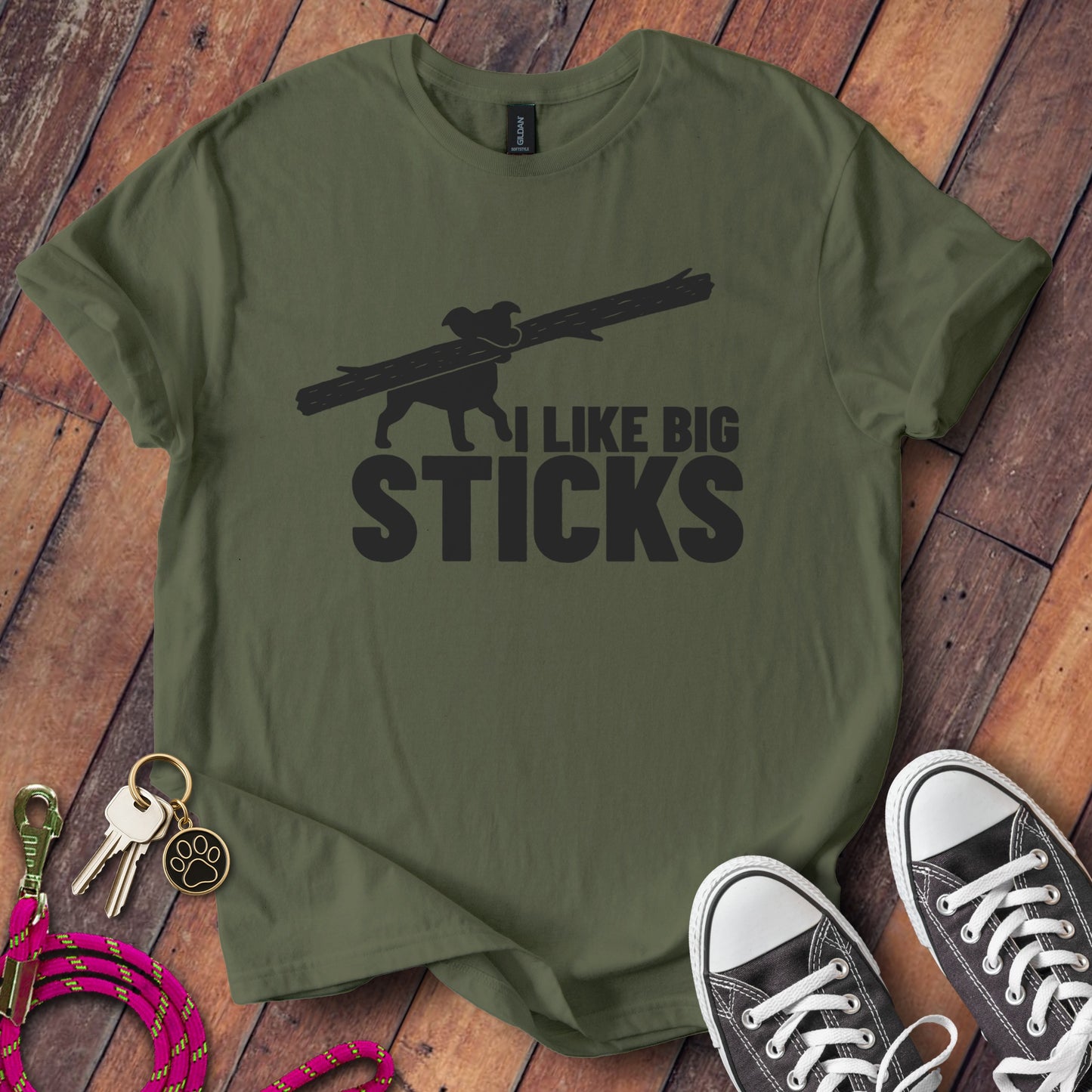 I Like Big Sticks Graphic T-shirt product type