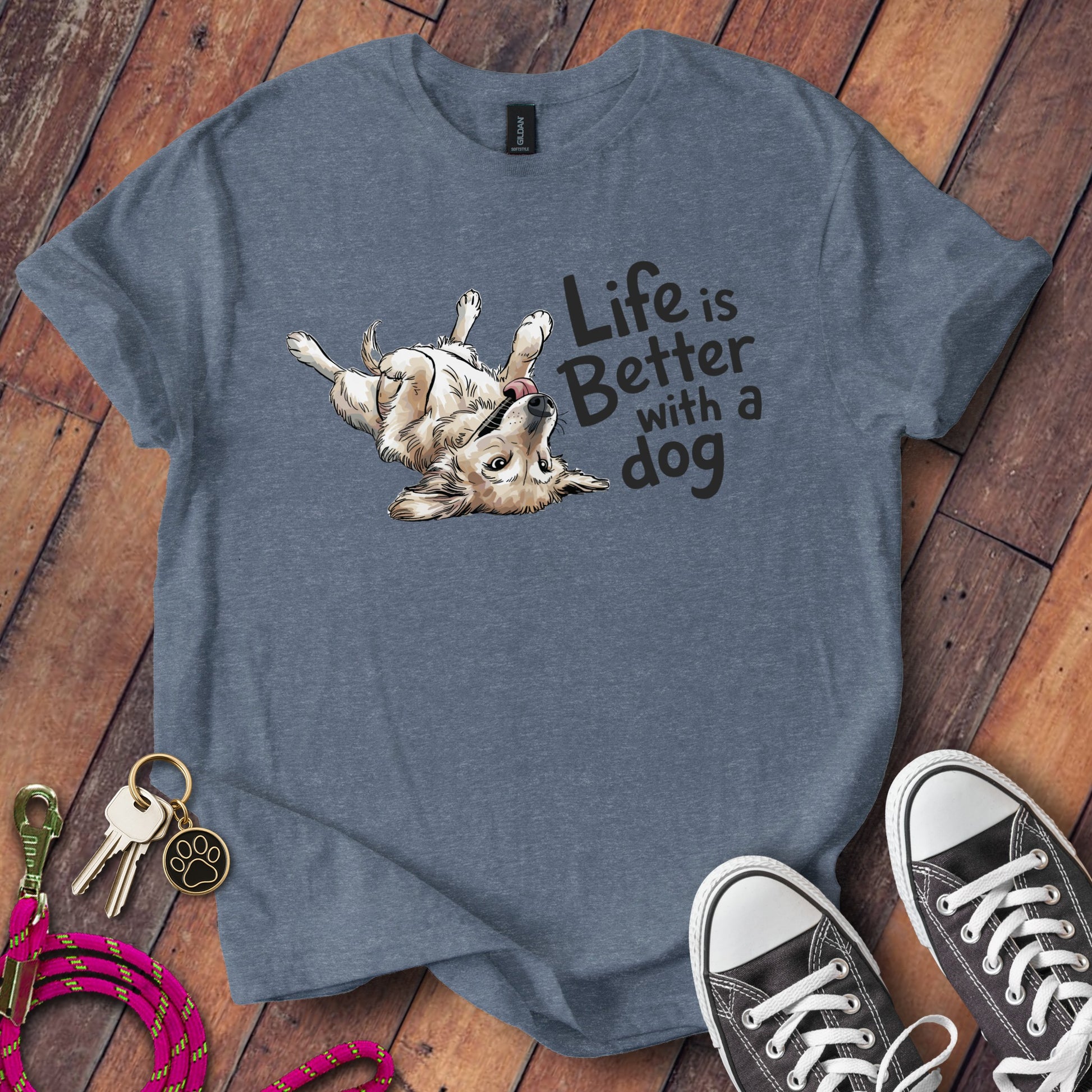 Life is Better with a Dog Graphic T-Shirt product
