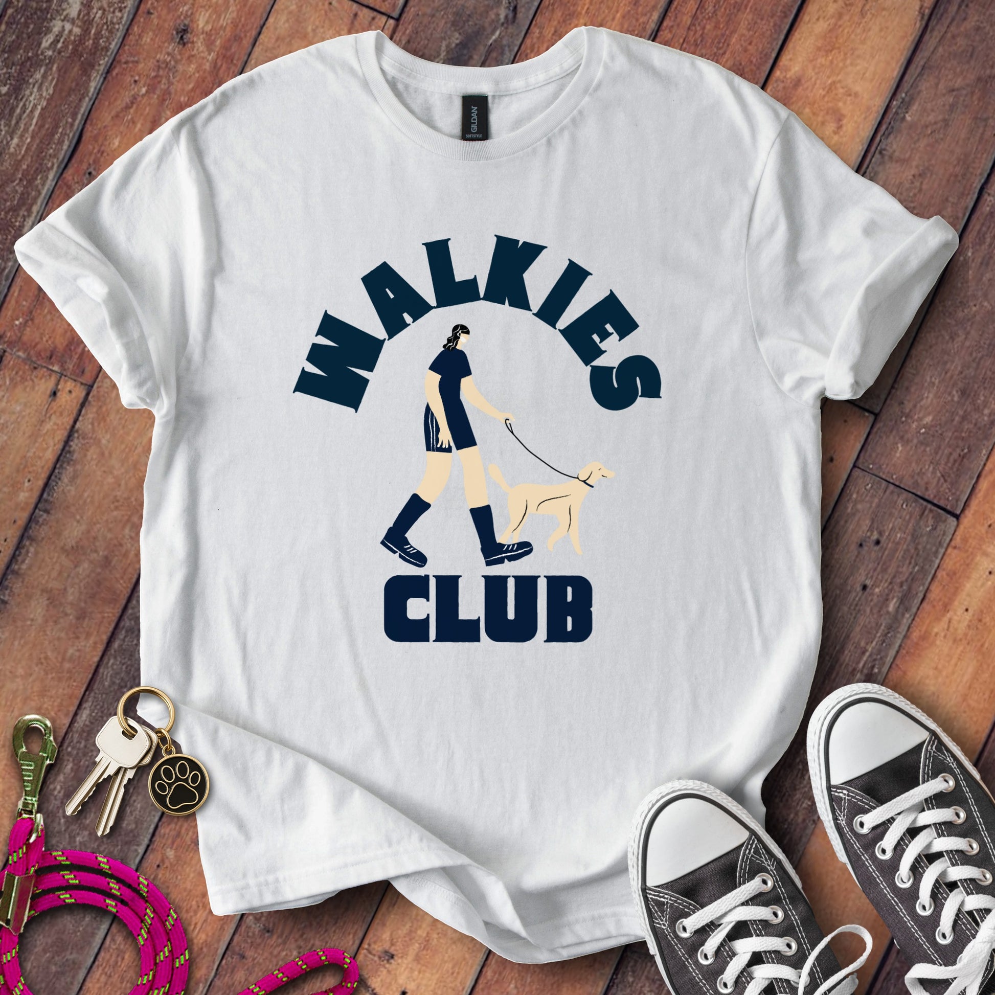 Walkies Club Graphic White Shirt Product