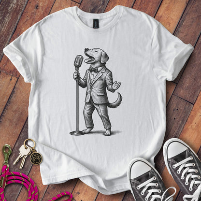 Singing Dog in Suit Graphic T-Shirt product