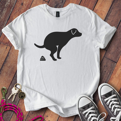 Humorous Dog Silhouette T-Shirt Graphic Design product