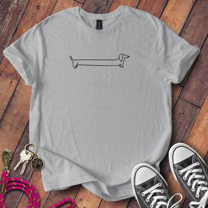 Dachshund Minimalist Design T-Shirt