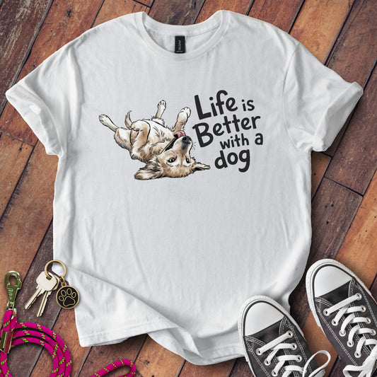 Life is Better with a Dog Graphic Tee product type