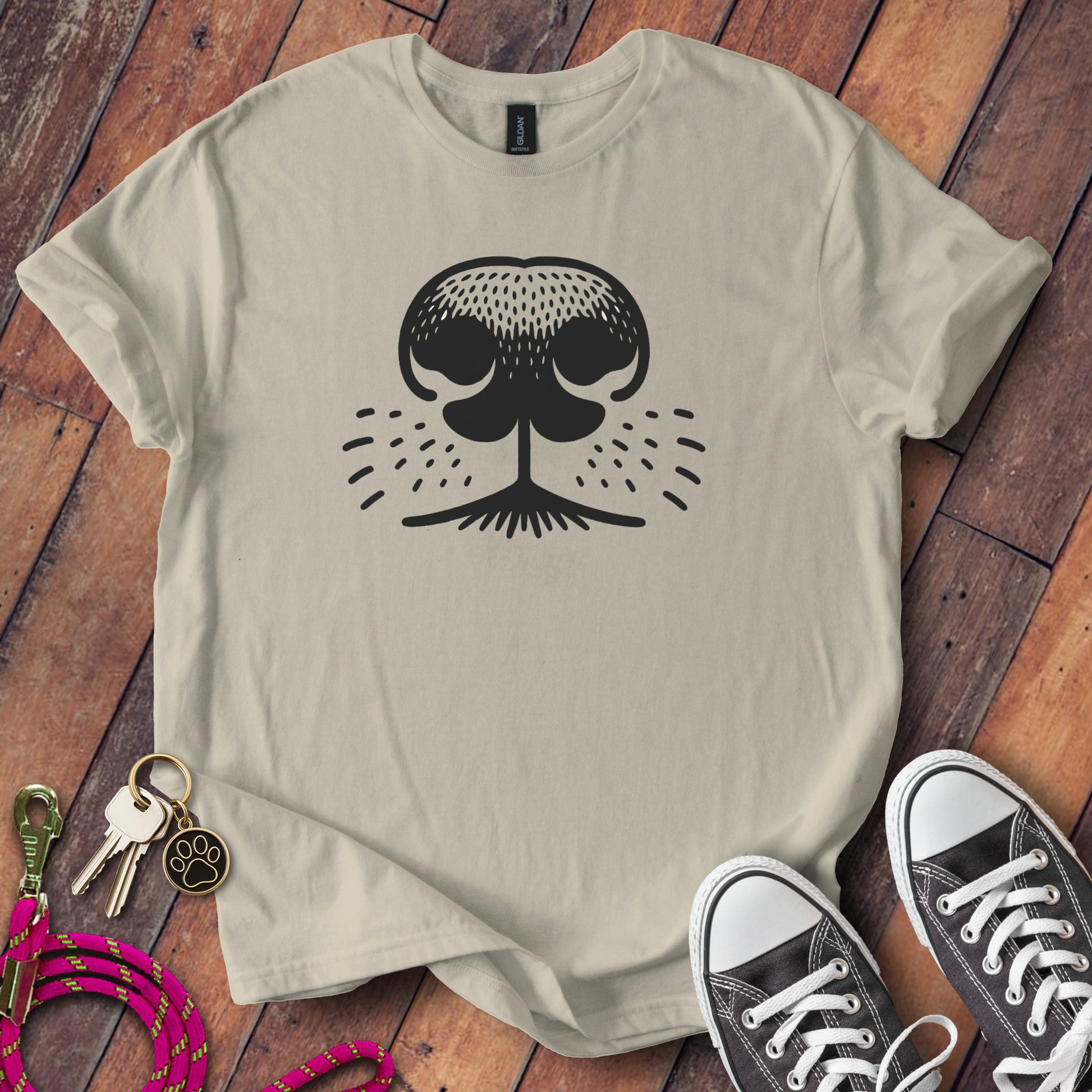 Adorable Whiskered Animal Nose Tee shirt product type