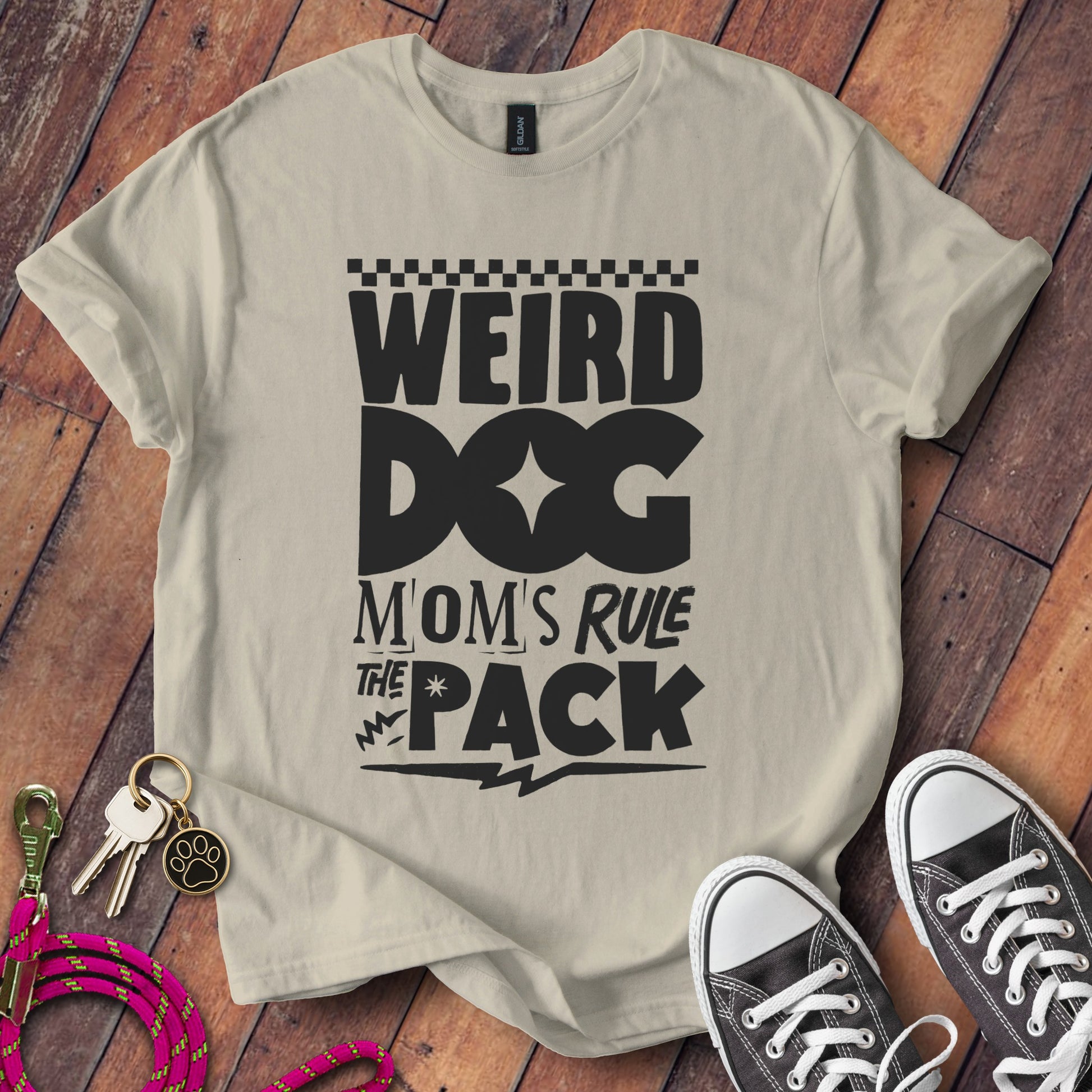 Weird Dog Moms Rule The Pack Graphic T-shirt product