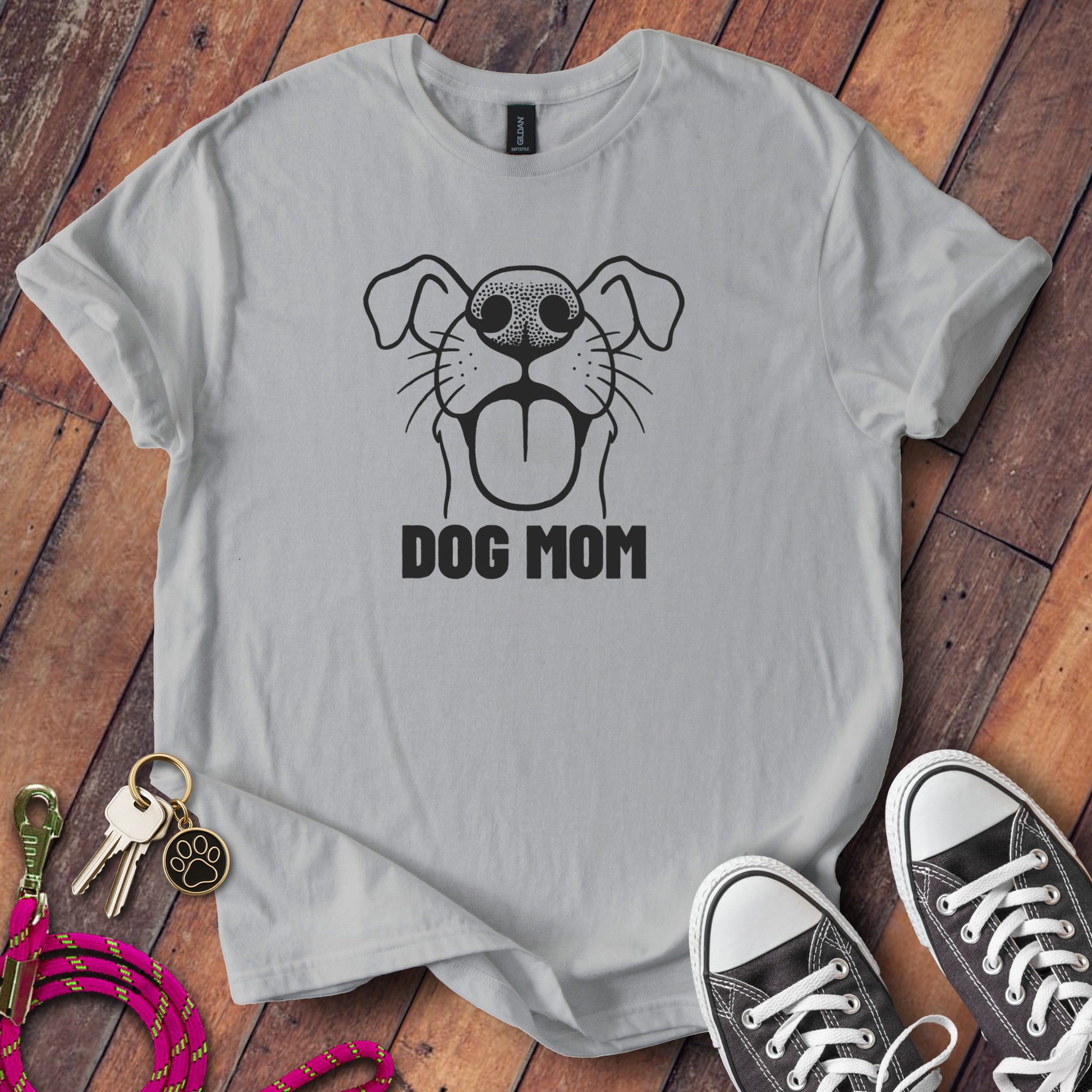 Dog Mom Graphic Tee Shirt Casual Wear Product