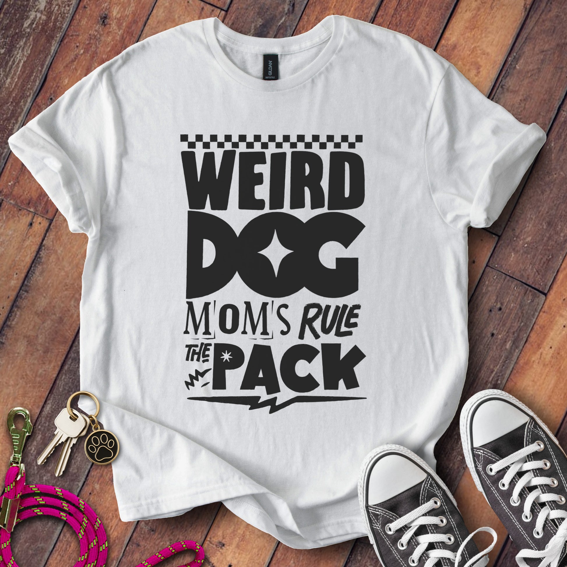 Weird Dog Mom's Rule The Pack Graphic Tee product