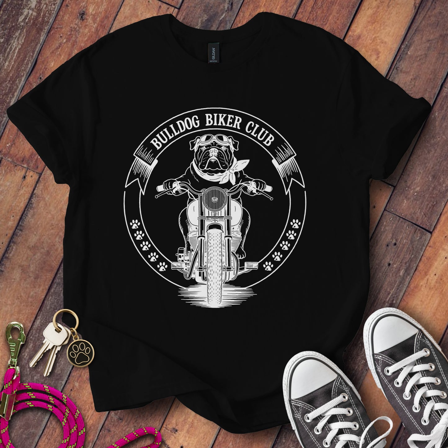 Bulldog Biker Club Graphic T-Shirt Biker product