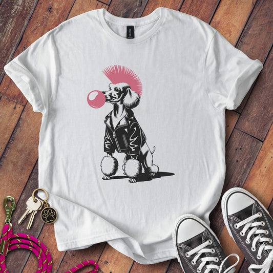 Trendy Punk Dog Graphic Tee Shirt casual apparel product